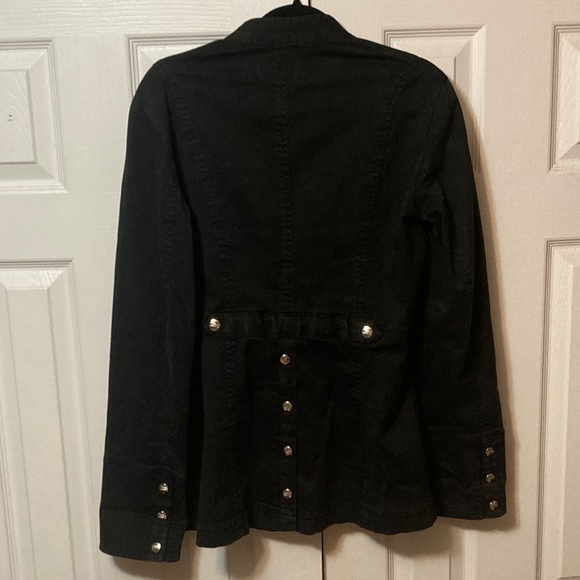 Tripp NYC Black Jean Jacket with Silver Accents - Picture 4 of 4